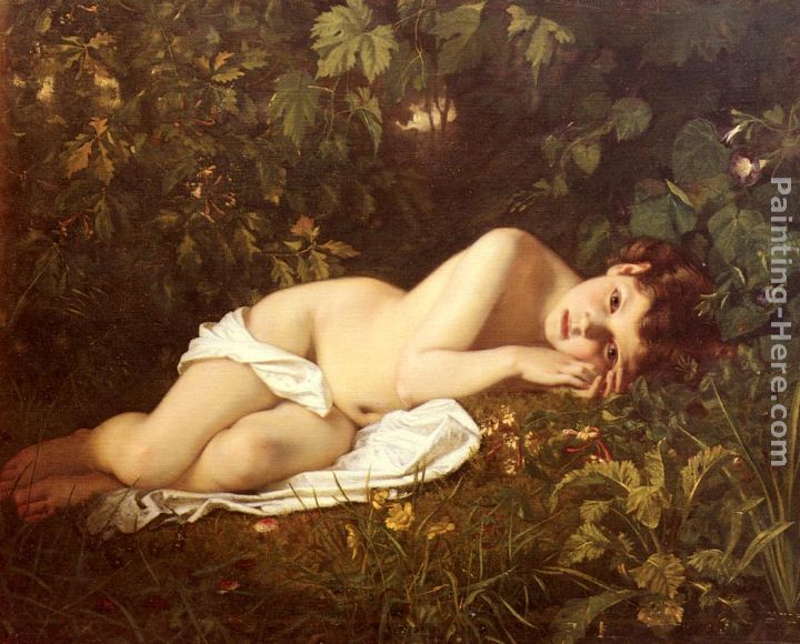 Afternoon Dreaming painting - Hughes Merle Afternoon Dreaming art painting